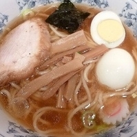 「玉子ラーメン 麺半分」@東池袋大勝軒 本店の写真
