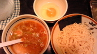 「つけ麺（小）+生卵=￥700」@大勝軒 十五夜 新宿御苑店の写真