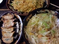 「ちゃんぽん¥600+餃子¥300+炒飯¥600」@麺屋 千寿の写真