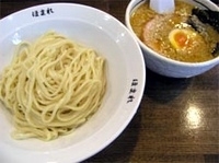 「つけ麺 青（醤油:鰹）、脂量:普通、麺硬:普通、味濃:普通」@こってりらーめん 誉の写真