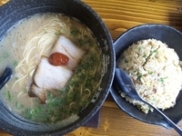 「きれあじ￥600+チャーハンセット￥380」@麺創 天風 柏の森店の写真