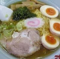 「支那そば（味付半熟たまごトッピング）」@らーめん専門 旨麺 こむぎやの写真