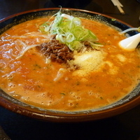 「トマトラーメン（太麺）+大盛+トッピングチーズ」@食彩市場 和楽の写真
