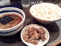 「もりそば+ほぐし豚（150円）」@東池袋大勝軒 南池袋店の写真