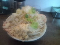 「雷そば特盛+チャーシュー」@雷 北松戸本店の写真