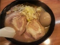 「味噌野菜らーめん（850円）+チャーシュー（100円）+味玉（1」@麺屋 竜の写真