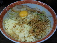 「小ラーメン汁なしチーズ」@ラーメン二郎 横浜関内店の写真