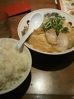 「こってりラーメンごはん特盛りセット」@天下一品 恵比寿店の写真