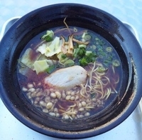「「麺家うえだ」 焦がし醤油らーめん:800円」@お台場ラーメンPARKの写真