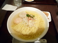 「あら炊き塩らあめん焼きおにぎり付（大盛） ￥950」@麺屋 海神の写真