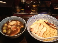 「チャーシューワンタンつけ蕎麦・中盛」@中華蕎麦 金魚の写真