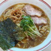 「正油太麺濃口 780円」@あぢとみ食堂の写真