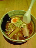 「食べ歩きらーめん（塩）」@北海道味噌ラーメン 熊ごろしの写真