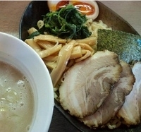 「塩つけ麺+チャーシュー味玉（780円+200円）」@麺屋 花形の写真