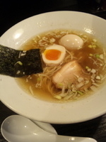 「らーめん（細麺）+クーポン味玉」@信濃神麺 烈士洵名の写真