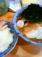 「特製中華そば・大（960円）+白飯（130円）」@中華蕎麦 とみ田の写真