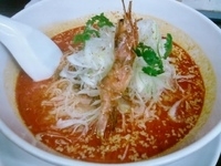 「坦々麺 （+白ネギ&大辛特製ラー油）」@担々麺杉山の写真