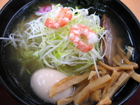 「汐ら～めん￥850+煮玉子￥100」@らーめん さのや 東北自動車道下り佐野SA店の写真