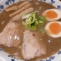 「重厚中華そば（漬け玉子トッピング）」@重厚煮干中華そば 大ふく屋 上野店の写真