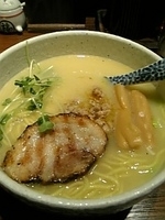 「鶏白湯（大盛）+ライス（無料）」@千駄木 らーめん いっとくの写真