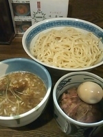 「つけめん（中）+チャーシュー+味玉」@燦燦斗の写真