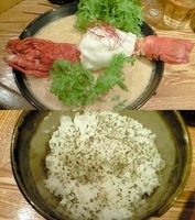 「海老の乳麺+バジルご飯」@麺や 庄のの写真