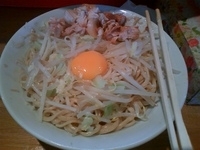 「油そば（にんにく少々）」@ラーメン髭の写真