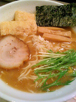 「中華そば（大盛） 650円」@中華そば わさびの写真