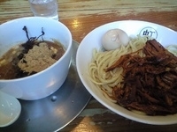 「ワイルドつけ麺+豚ほぐし（計1050円）」@ラーメン 虹ノ麺 小山店の写真