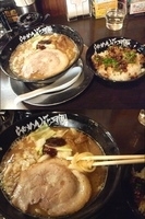 「ギンギラ星 （+ニンニク豚めし（小））」@らあめん花月嵐 春日店の写真