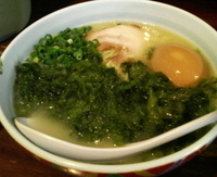 「あおさ玉子入り」@らーめん まる玉 両国店の写真