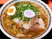 「◎背脂ラーメン￥650（替玉￥100）」@萬福軒の写真