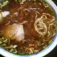 「カレーラーメン（麺硬め）¥650 チャーシュー1枚¥50」@新川食堂 本店の写真