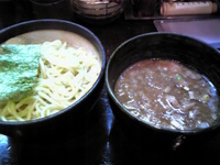 「つけ麺（あつもり）+味玉」@つけ麺 もといしの写真