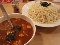 「カレーつけめん（800円）+中盛（100g増し）（100円）+味」@手打ちつけ麺 欣家の写真