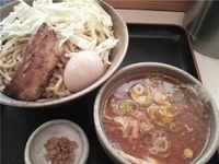 「カレーつけ麺（限定）+チャーシュー+味玉」@食処 渓の写真