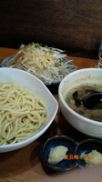「つけ麺 大盛 にんにく・ねぎトッピング」@きんの写真