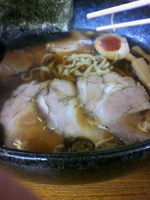 「醤油チャーシューめん（太麺）850円」@麺屋 MARUの写真