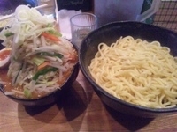 「辛味噌つけ麺大盛+野菜」@つけ麺道 たけしの写真