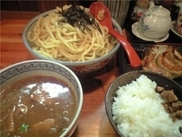 「特濃つけ麺・改（極太麺）+大盛+ランチBセット（700円+20円」@武藤製麺所の写真
