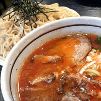 「担々つけ麺（大盛350g） ￥850 + チャーシュー切り落とし」@桃天花の写真