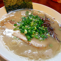 「ラーメン 680円+明太ごはん250円」@博多長浜ラーメン フクフクの写真