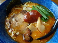 「激辛!紅魂（くれないソウル）1紅 ￥850」@麺魂 花畑本店の写真