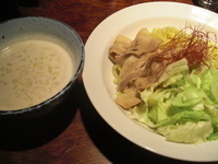 「鶏塩ポタージュつけ麺（並・200g）800円」@うぜんの写真