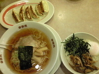 「中華そば304円+Bセット420円」@幸楽苑 吹上店の写真