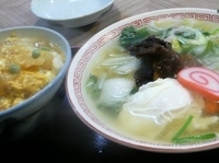 「五目中華+カツ丼」@四十萬の写真