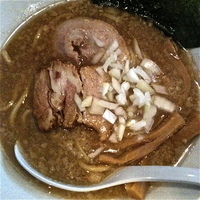 「7種煮干の背脂そば（新春限定メニュー￥750）」@音麺酒家 楽々の写真