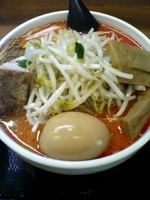 「辛味噌らーめん（大盛）+味玉」@味噌麺処 花道庵の写真