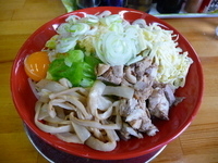 「油そば・野菜多め・にんにく多め」@マッスルラーメン 力家の写真