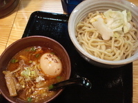 「辛つけ麺（並）、味玉」@澤神の写真